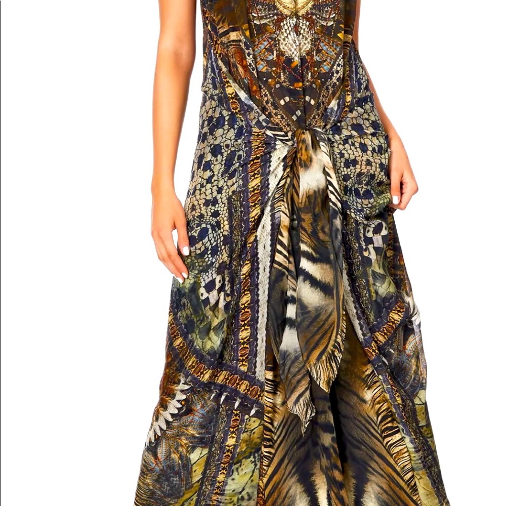 Camilla Kakadu Calling tie front  multi-wear dress, small. In good condition